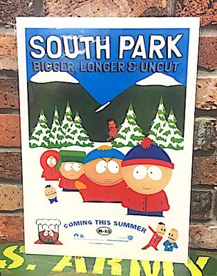 SOUTH PARK サウスパーク グッズ アメリカン雑貨 台紙付きポスター 壁飾り-LA0016