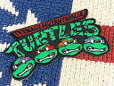 アメリカン雑貨 TURTLES ミュータントタートルズ ワッペン アップリケ アイロンパッチ ファッション小物 カスタマイズ