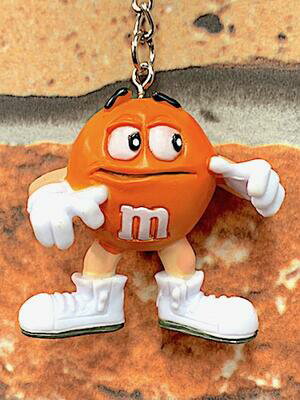 m&m's グッズ アメリカン雑貨 PVC キーホルダー ORANGE キーリング キーチェーン M&M's エムアンドエムズ ファッション小物 アクセサリー