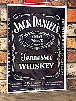 アメリカン雑貨 台紙付きポスター JACK DANIEL'S ジャックダニエル ウイスキー 壁飾り パブ バー グッズ 店舗 ガレージ ディスプレイ 1