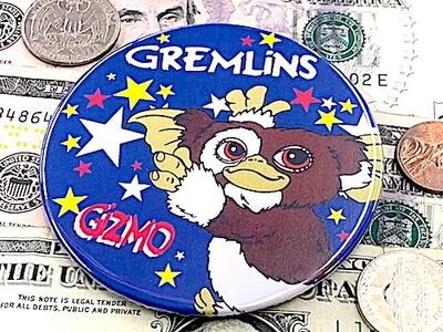 グレムリン ギズモ グッズ アメリカン雑貨 BIG缶バッジ GREMLIN GIZMO 映画 ファッション小物 アクセント