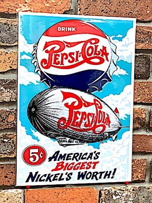 アメリカン雑貨 台紙付きポスター PEPSI ペプシコーラ 壁飾り パブ バー カフェ 店舗 ガレージ ディスプレイ