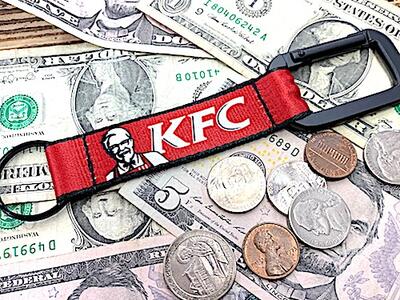 アメリカン雑貨 カラビナ ナイロンベルトキーホルダー KFC ケンタッキーフライドチキン カーネルサンダース 唐揚げ 鍵 キーチェーン キーリング ファッション 小物