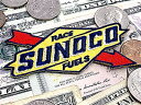 アメリカン雑貨 ワッペン SUNOCO アップリケ アイロンパッチ ファッション小物 カスタマイズ 車 レーシング