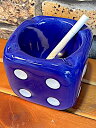 ダイス 灰皿 Ashtray サイコロ BLUE 小物入れ 鍵入れ アメリカン雑貨