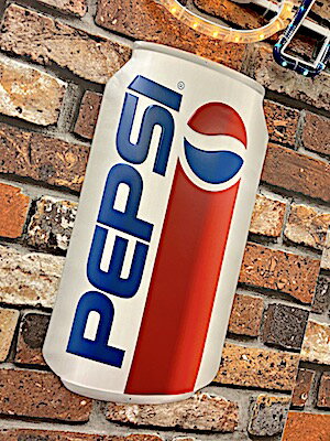 PEPSI COLA アメリカン雑貨 エンボスメタルサイン CAN-3 ペプシコーラ メタルサイン 店舗 ガレージ ディスプレイ 看板