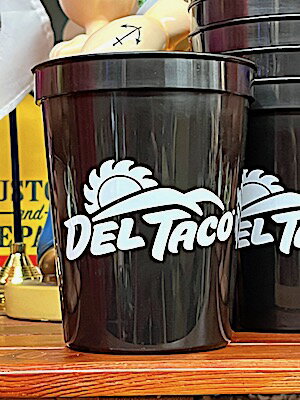 【TIME SALE】アメリカン雑貨 DELTACO CUP BLACK デルタコ コップ グラス タンブラー アウトドア キャンプ バーベキュー