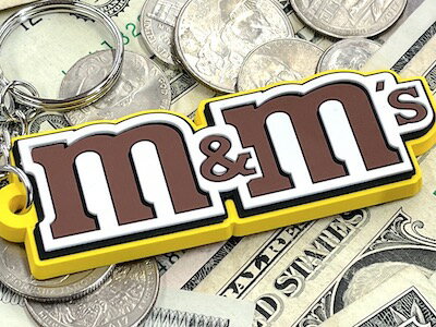 m&m's グッズ アメリカン雑貨 ラバーキーホルダー M&M'S エムアンドエムズ チョコレート キーリング キーチェーン