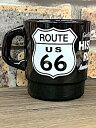 ROUTE66 グッズ アメリカン雑貨 マグカップ ミルキー スタッキング ルート66 BLACK コップ グラス