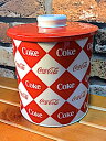 コカコーラ グッズ アメリカン雑貨 Coca Cola COKE ティン キャニスター フタ付き Bタイプ 小物入れ 保存容器 キッチン小物 収納 置物 インテリア ディスプレイ