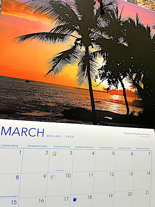 2026年 令和8年カレンダー HAWAII ALOHA ハワイ 壁掛け アメリカン雑貨 ハワイアン雑貨 看板 パブ バー グッズ 店舗 ガレージ ディスプレイ【送料込み価格】