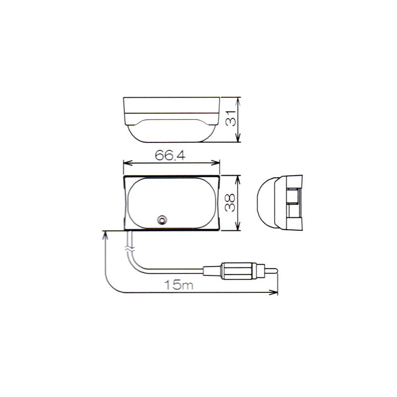 【国産】【新品】【送料無料】【メーカー保証】Discoverer／ディスカバラー　赤外線ワイヤレスマイク用レシーバー　KWR-200用　増設用受光ユニット　KIR-200 2