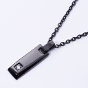 送料込み 小さめステンレスネックレス 刻印可能 ステンレスネックレス ペアネックレス ペンダント ネックレス 金属アレルギー対応 アレルギーフリー ブラック シ...