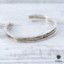 送料込み おしゃれなハングル かわいい おしゃれ バングル シルバーバングル シルバーブレス ブレス 重ねずけ 三連 シンプル いぶし 燻し メンズ レディース...