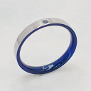 送料込み 選べる8サイズ 内側のカラーがおしゃれなリング かわいい 結婚指輪 普段使い サムシングブルー 青 ステンレスリング ペアリング リング 指輪 金属ア...