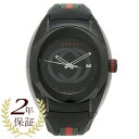 【2年保証】GUCCI 腕時計 レディース メンズ グッチ YA137107 ブラック