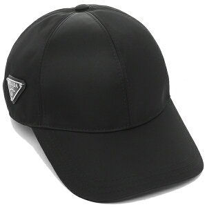 PRADA 帽子 キャップ リナイロン トライアングルロゴ ブラック メンズ レディース プラダ 2HC274 2DMI F0002