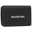 バレンシアガ 財布（メンズ） BALENCIAGA 三つ折り財布 キャッシュ ミニ ウォレット ブラック メンズ レディース バレンシアガ 594312 1IZI3 1090