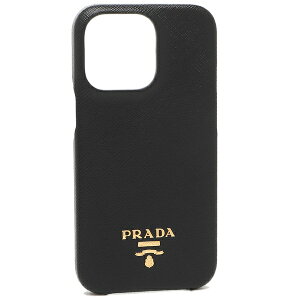PRADA iPhoneケース スマートフォンケース サフィアーノ スマホケース カバー iPhone 13 Pro ブラック メンズ レディース プラダ 1ZH145 QWA F0002