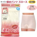 キャロン 軽失禁 婦人 吸水パンツ ズロース M/L/LL 2枚セット 目安吸水量30CC 抗菌防臭 消臭加工 SEKマーク のびのびフィット 薄くて目立たない 爽やかなドライ感 お尻側丸型パットで着用感アップ