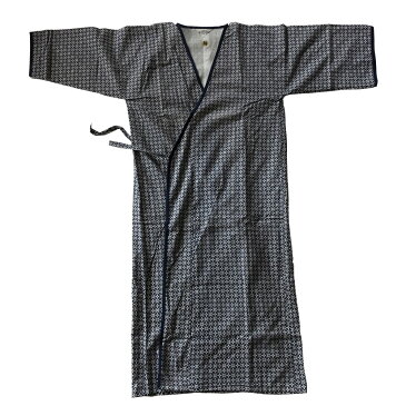 【在庫限り 訳あり】柄おまかせ 日本製 紳士 おくみ付き ガーゼ寝巻 7分袖 Lサイズ 介護 入院 パジャマ ラウンジウェアー 綿100% 浴衣 バスローブ