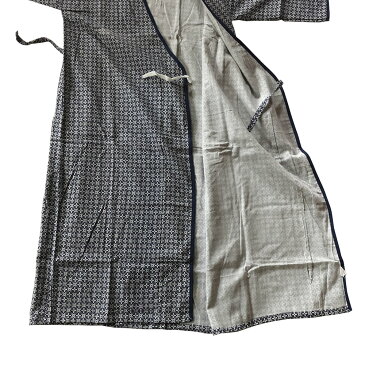 【在庫限り 訳あり】柄おまかせ 日本製 紳士 おくみ付き ガーゼ寝巻 7分袖 Lサイズ 介護 入院 パジャマ ラウンジウェアー 綿100% 浴衣 バスローブ
