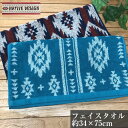 ネイティブデザイン フェイスタオル【約34×75cm】ジャガード織りフェイスタオル NATIVE DESIGN オルテガ チマヨ キャンプ アウトドア ビーチ プール