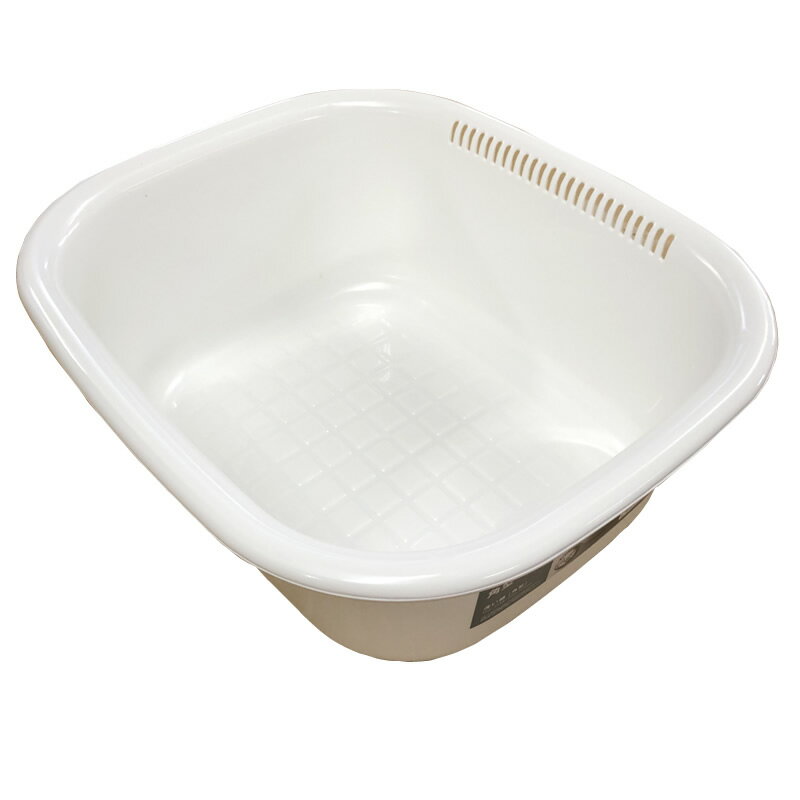 ポゼ 洗い桶 角型 ホワイト 4312