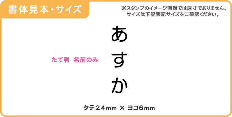お名前スタンプ BanBanネーム 単品 [たて判 名前のみ]