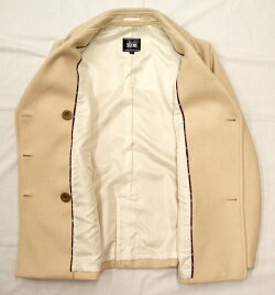 【ジャケットタイプ】ショート丈ピーコート(ベージュ/女子用用/ウール90%ナイロン10%/スクールコート)★楽天オープン記念価格★