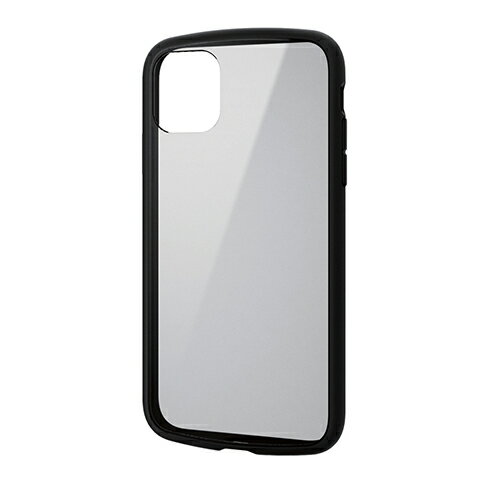 【クーポン配布中&マラソン対象】エレコム iPhone 11 TOUGH SLIM LITE フレームカラー ブラック PM-A19CTSLFCBK
