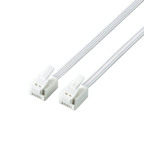 【クーポン配布中】エレコム ツメ折れ防止モジュラーケーブル MJ-T3WH