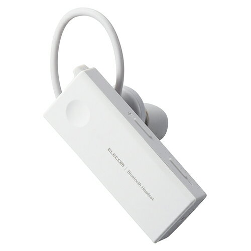 【クーポン配布&スーパーセール対象】エレコム ヘッドセット Bluetooth 片耳 防水 IPX5対応 ハンズフリー タイプCコネクタ ホワイト LBT-HSC10WPMPWH