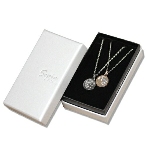 【クーポン配布中】Sepia ペアネックレス ペアペンダント ペアジュエリー ペアアクセサリー セット ステンレス 316l ピンクゴールド ブラック サークル...
