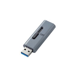 【ポイント20倍】【5個セット】エレコム USBメモリー/USB3.2(Gen1)対応/スライド式/64GB/グレー MF-SLU3064GGYX5