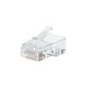 【マラソンでP最大47倍】【5個セット】エレコム RJ45コネクタ/CAT6・CAT6A対応/単線・ヨリ線対応/100個入り LD-6RJ45T100X5