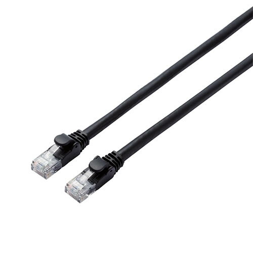 【クーポン配布中】【5個セット】エレコム LANケーブル/CAT6A/スタンダード/2m/ブラック LD-GPA/BK2X5