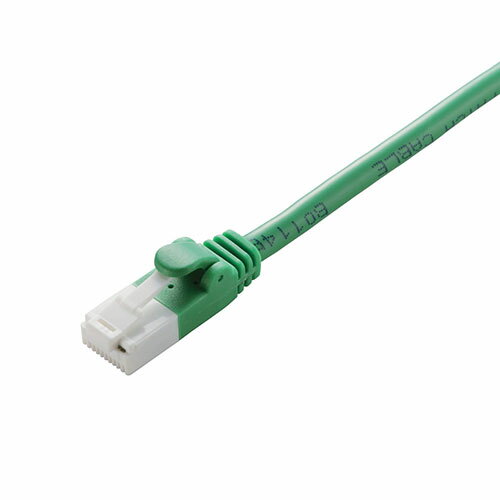 【クーポン配布中】エレコム EU RoHS指令準拠 CAT5E対応 爪折れ防止　LANケーブル 3m/簡易パッケージ仕様(グリーン) LD-CTT/GN3/RS