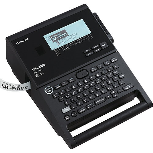 【ポイント20倍】【単品】キングジム ラベルライター　「テプラ」PRO SR-R980クロ 4971660777846 ●外寸：約幅195×奥252×高101mm●重量：約1260g（本体のみ）●対応OS：Windows，Mac　OS※詳細はメーカーHP
