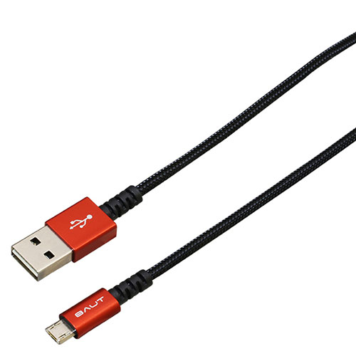 ڥݥۡ5ĥåȡBAUT PREMIUMξmicroUSB֥ 2A 0.5m RD BUSMRAN050RDX5