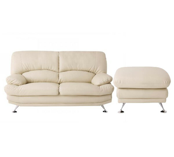 【クーポン配布中&ブラックフライデー対象】ハイバックソファ【Liveral】リベラル★Cセット(2.5P+オットマン)★アイボリー