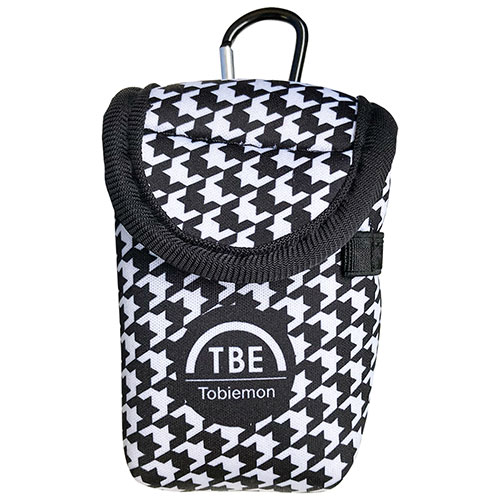 【ブラックフライデーでP最大47倍】【5個セット】 TOBIEMON ゴルフボールケース白黒・千鳥柄 T-2BC-BKX5