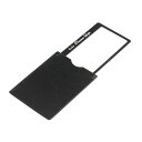 【クーポン配布中】ケンコー・トキナー 極薄シートルーペ3倍 カード型 極薄カード型拡大鏡 ケース一体型ストッパー付き ブラック KEN403105
