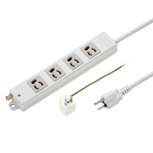 【ポイント20倍】サンワサプライ 抜け止めタップ 10m TAP-5431MGN2-10