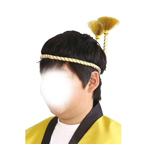 【ポイント20倍】ARTEC かんたんねじりはちまき 黄/白 ATC3397 3