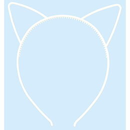 【ポイント20倍】ARTEC 耳付きカチューシャ ホワイト ATC14621