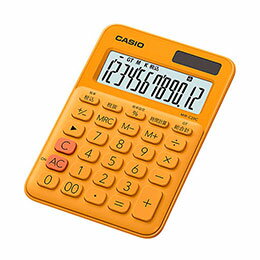 【ポイント20倍】カシオ計算機 カラフル電卓 ミニジャストタイプ オレンジ MW-C20C-RG-N