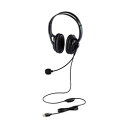 【ポイント20倍】エレコム 両耳大型USB有線ヘッドセット HS-HP02SUBK(2)