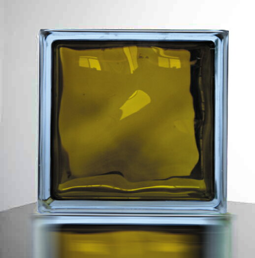 【クーポン配布中】【送料無料】ガラスブロックガラス（6個セット）190x190x95日本基準サイズ 将軍緑