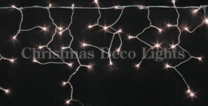 【ポイント20倍】【送料無料】LEDイルミネーション、アイシクル(ツララ)、常点、プロ仕様(V3)、140球、電球色(ピンクゴールド) 【代引不可】